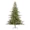 Glitzhome® 7.5ft Pre-Lit Green Full Fir Artificial Christmas Tree, Multicolor LED Lights